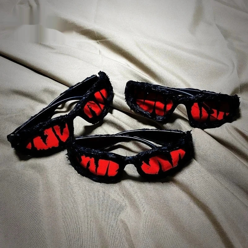 Hot Brteam Drip Glue Handmade Venom Sunglasses – Cool Street Style Unisex Sunglasses, Personalized Gifts for Rappers