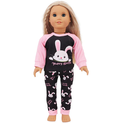 15-Style Doll Pajamas & Nightgowns – Cute Patterns for 18-Inch American & 43cm Born Dolls, Doll Accessories Toy