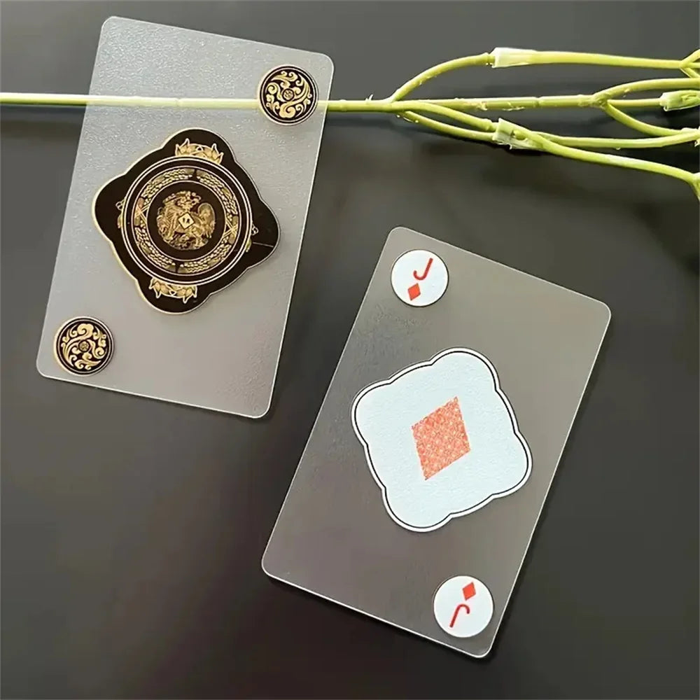 Waterproof Transparent PVC Playing Cards Set — Durable Box for Poker, Blackjack & Euchre Games
