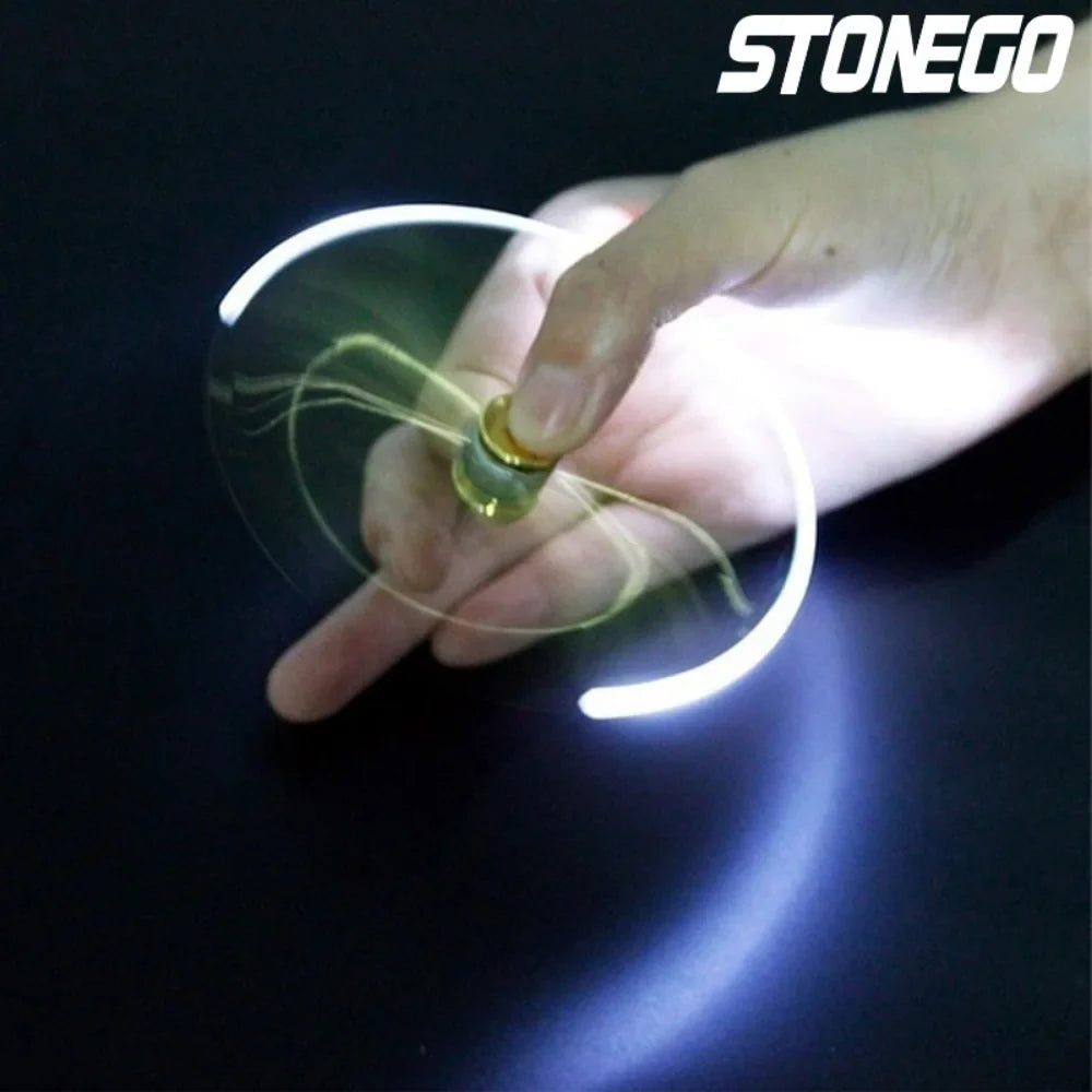De-Stress with STONEGO Spinner Pen - Gyroscope Decompression Light Ball Pen Shaped Finger Gyro for Relaxing Writing Experience