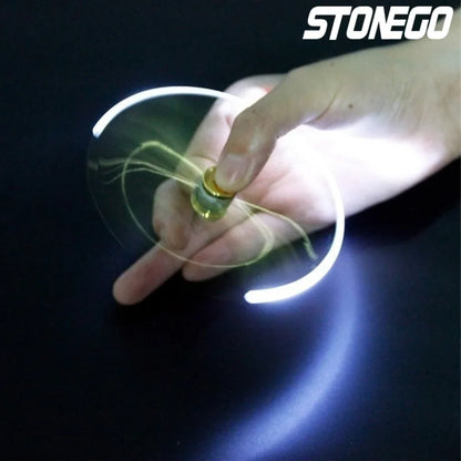 De-Stress with STONEGO Spinner Pen - Gyroscope Decompression Light Ball Pen Shaped Finger Gyro for Relaxing Writing Experience