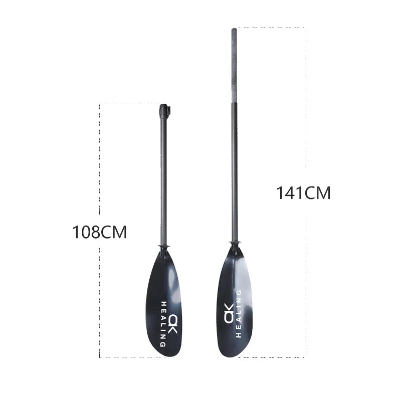 2-Section Kayak Paddle – Inflatable Stand Up Paddle with ABS Double Blade & Fiberglass Shaft