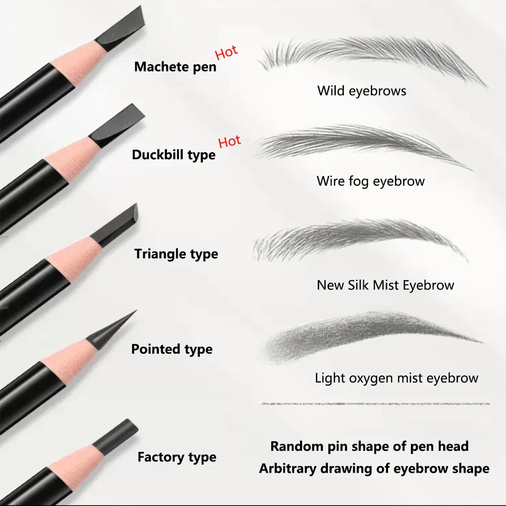 Tear-Off Pull Line Eyebrow Pencil – No Sharpening, Natural Color, Sweat & Smudge Proof Eyebrow Pencil