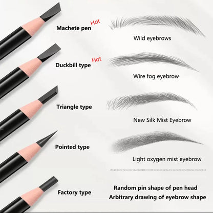 Tear-Off Pull Line Eyebrow Pencil – No Sharpening, Natural Color, Sweat & Smudge Proof Eyebrow Pencil