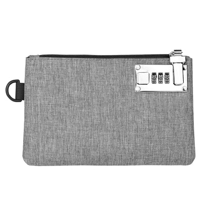 Lockable Money & Coin Bag – Men’s Cash, Card, and Passport Holder Clutch with Secure Lock