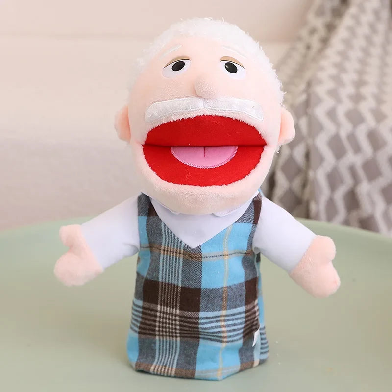 Kids Plush Finger Puppet Toys - 28-33cm Role Play Dolls for Bedtime Stories, Family Games & Creative Fun