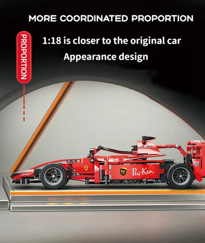 1642PCS F1 W14 E Performance Speed Car Building Blocks – Technical Vehicle Model, Compatible with 42171, DIY Toy Gift for Kids