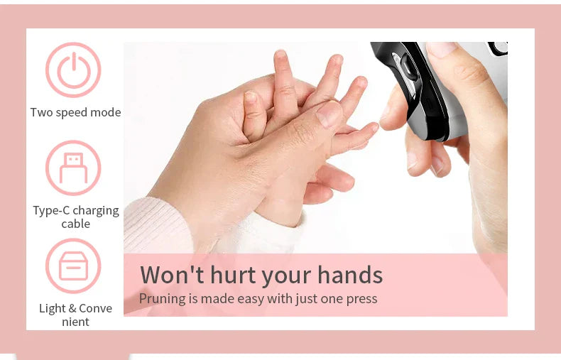 Electric Nail Clipper – 3-Speed Automatic Nail Cutter with Storage, LCD Light & USB Charging for Adults, Seniors, Babies, and Kids