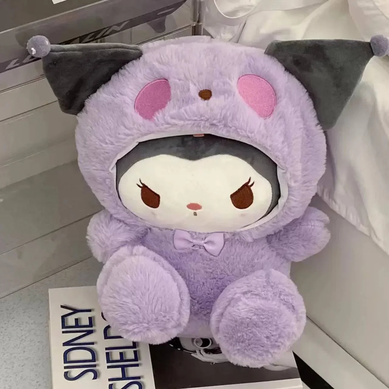 25cm Kawaii Sanrio Plush Toy – Kuromi & Jade Dog Stuffed Doll Gift for Kids