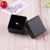 24pcs Jewelry Gift Boxes - 9x9x3cm Velvet Sponge Travel Organizer Cases for Rings Earrings Necklace Storage