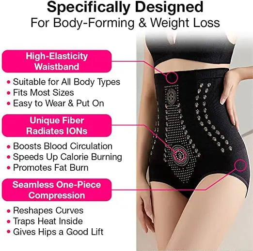 Women’s Fiber Restoration Shapewear — Tummy Control, Thigh Slimming Waist Trainer & Bodyshaper Panties