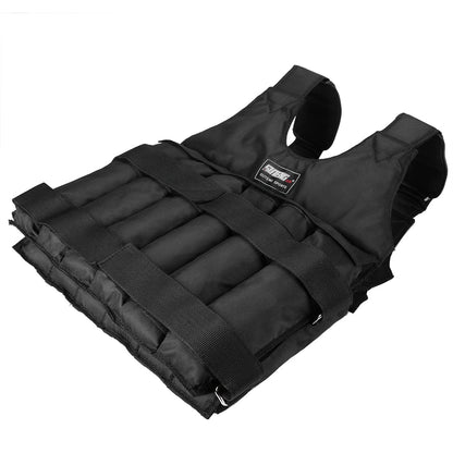 Adjustable Weight Training Vest — 3/15/35kg Fitness Running Jacket for Workout & Jogging