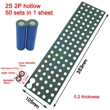 18650 Li-ion Battery Insulation Gaskets – Barley Paper Adhesive Pads for Lithium Cell Protection & Isolation