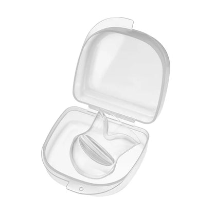 Medical Silicone Anti-Snore Tongue Retainer – Apnea Aid Mouthpiece for Snoring Relief