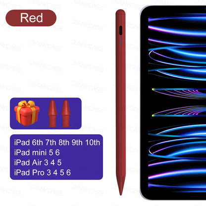 2025 iPad Stylus Pen with Palm Rejection — Compatible with iPad Pro, Air, Mini & 5th–13th Gen Models