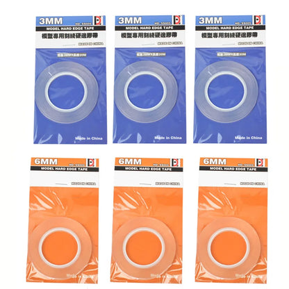 3mm & 6mm Model Scribing Guide Tape – Hard Edge Precision Line Tape for Hobby Cutting & DIY Model Tools
