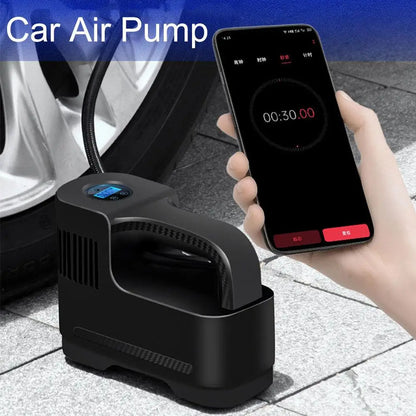 Portable Multi-Function Wireless Smart Vehicle Air Pump - Electric Blast Pump for Automobile Tires, Electric Tire Machine