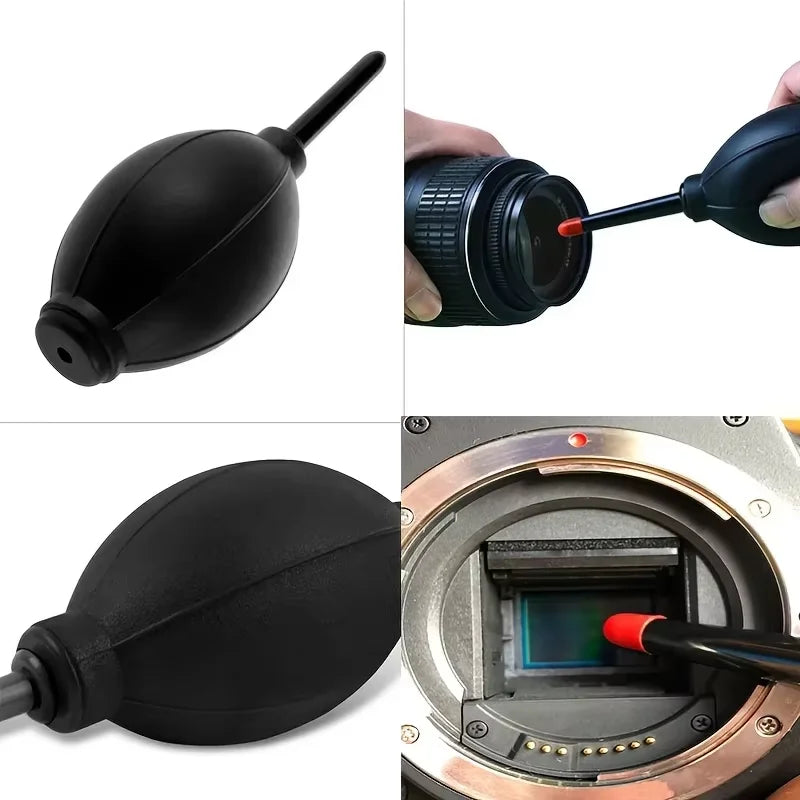 SLR Digital & Mirrorless Camera Cleaning Kit — Includes Air Blower, Lens Cloth for Canon, Nikon, Laptop, Keyboard