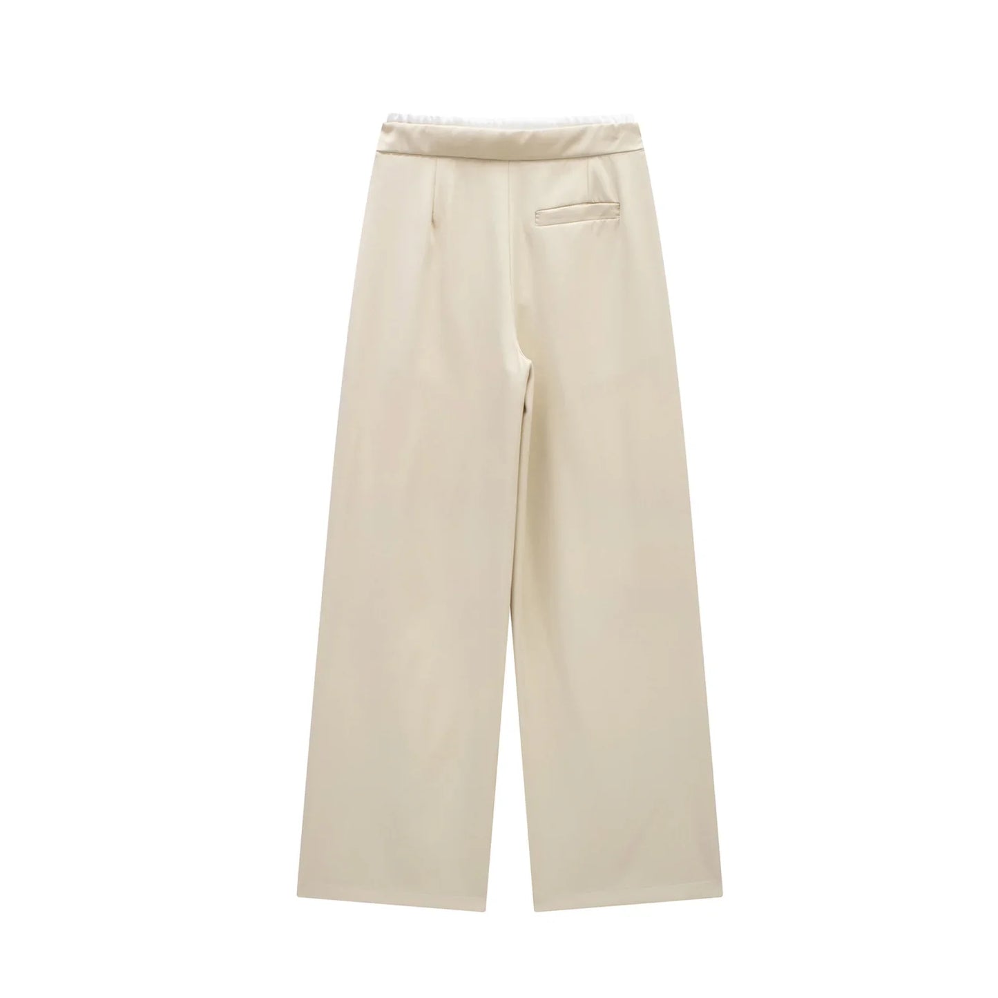 TRAF 2024 Women’s Wide Leg Pants — High Waist Baggy Summer Streetwear Trousers