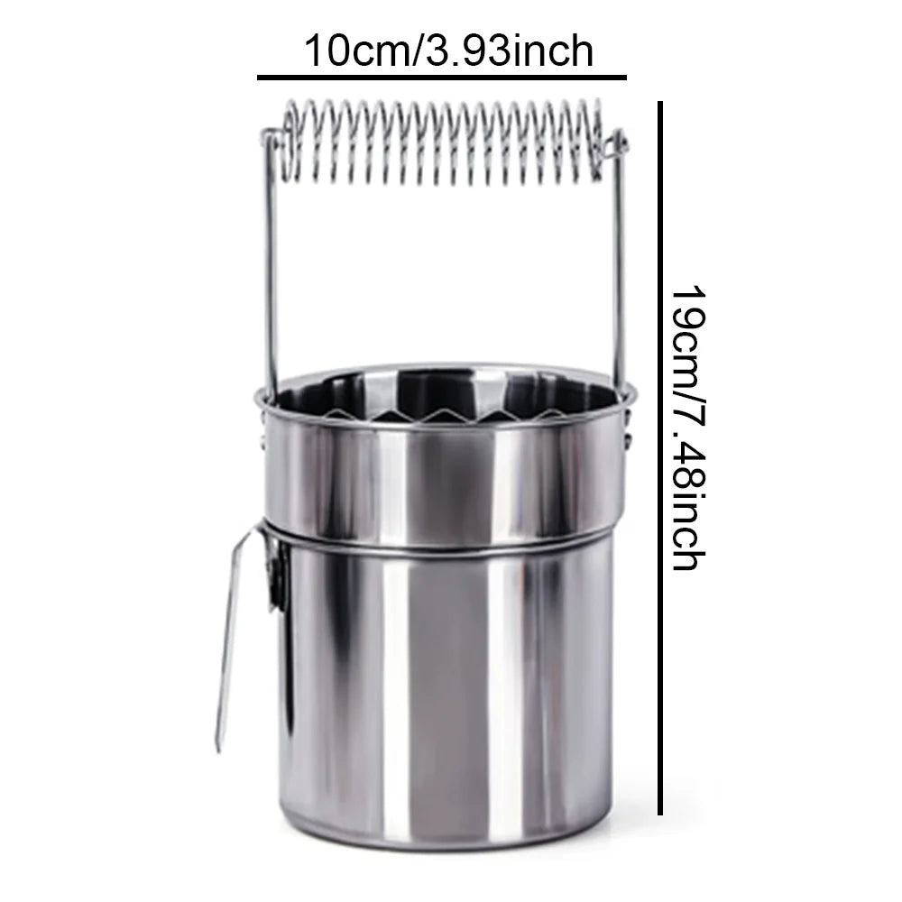 Stainless Steel Airtight Paint Brush Washer & Cleaner with Strainer Lid – Portable Brush Cleaning Container