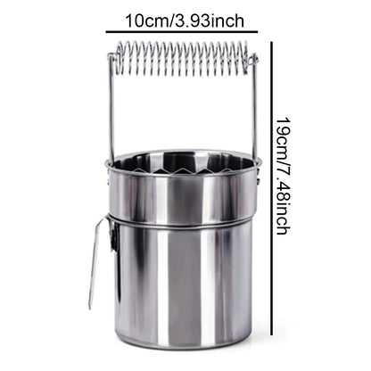 Stainless Steel Airtight Paint Brush Washer & Cleaner with Strainer Lid – Portable Brush Cleaning Container