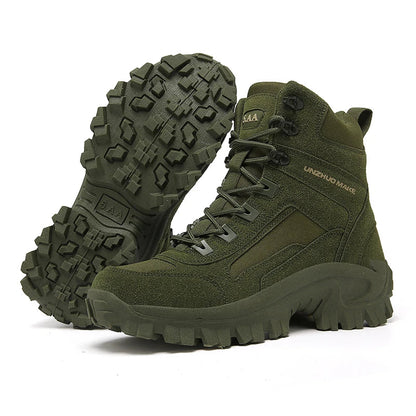 Men's Outdoor Hiking Boots - Desert Tactical Military Boots, Special Forces Anti-Slip & Warm Work Boots