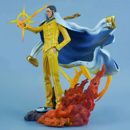 27.5cm One Piece Anime Figure — Borsalino PVC Action Statue, Desktop Collectible Model Toy, Gift for Fans