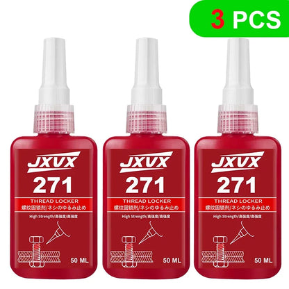 Threadlocker 243/271 Adhesive Sealant - Blue Medium-to-High Strength, Oil & Heat Resistant