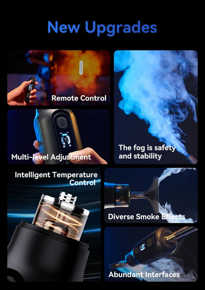 TELESIN Portable Smoke Machine – Remote-Controlled Fogger for Photography, Video Shoot Smoke Effect