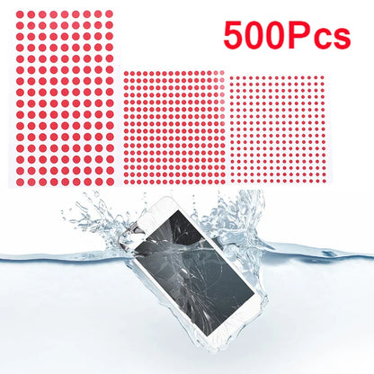 500pcs Water Damage Security Labels — Mobile Phone Warranty Indicator Repair Stickers