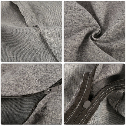 Linen Cloth Lazy Sofa Cover – Large and Small Bean Bag Pouf for Living Room Loungers Without Filler