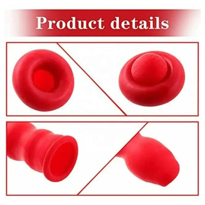 10-100PCS Red Caulk Saving Caps – Glass Glue Tip Protective Cover for Caulking Gun Nozzles