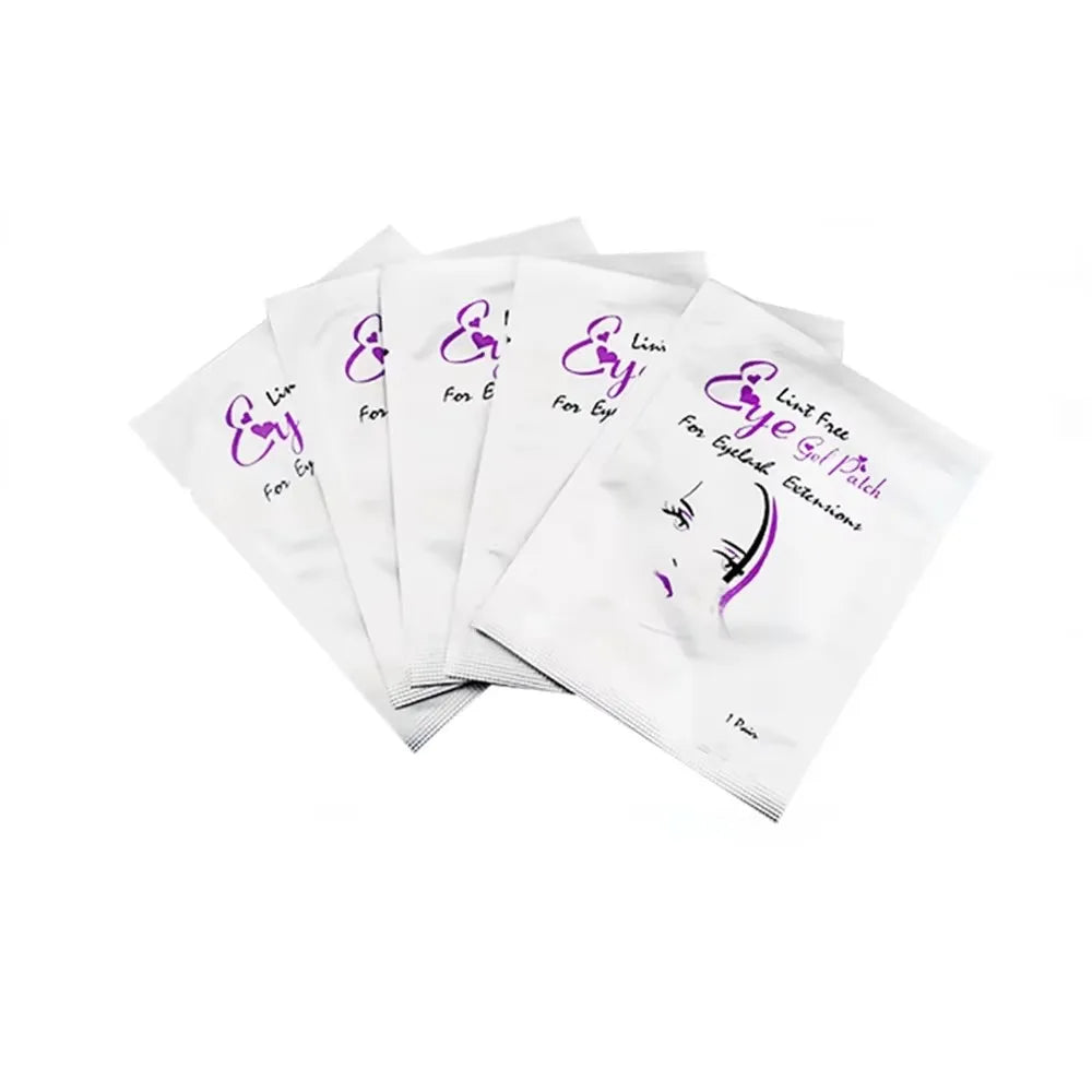 100 Pairs Eyelash Extension Eye Patches — Under-Eyelash Stickers for Lash Extensions and Eyelid Building Supplies