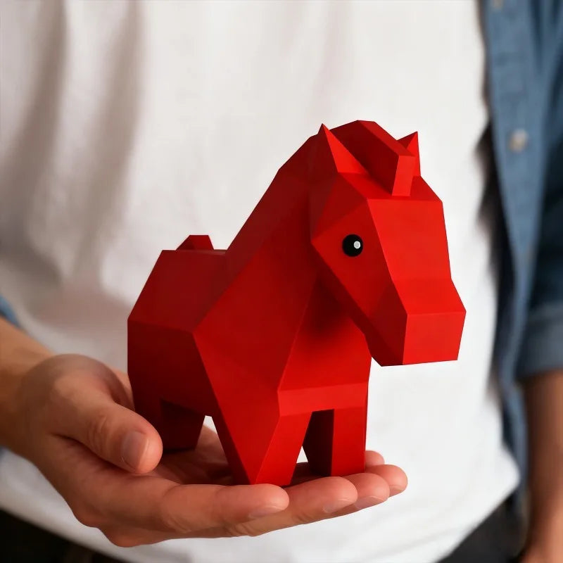 Nordic Pony Ornament - Modern Minimalist Desktop Decor for Living Room & Home Gift
