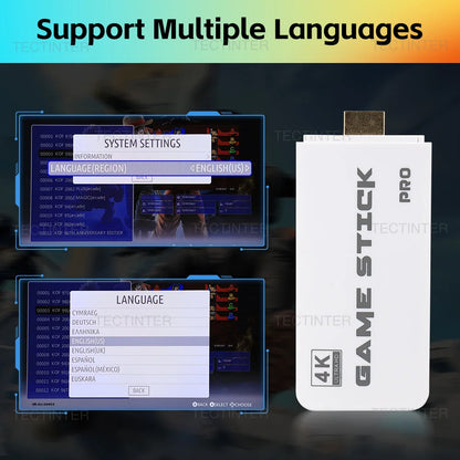M15 4K Mini Game Stick Console – Retro Handheld with 20,000 Games, HD Video, and 2.4G Dual Wireless Controllers