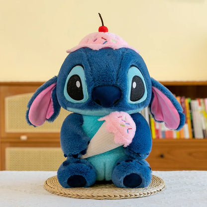 Big Size Disney Stitch Holding Duck Plush – Cute Hugging Doll Pillow Toy for Kids & Xmas Gifts