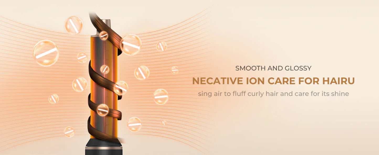 5-in-1 Electric Hair Dryer Comb – Negative Ion Straightener, Curling Iron & Detachable Multifunctional Heating Brush