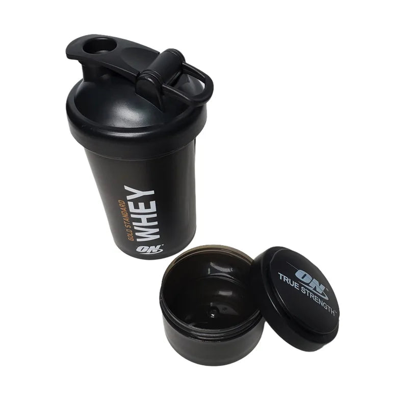 Shaker Protein Bottle - Powder Shaker Cup with Ball Kit, High Capacity Plastic Blender Bottle for Fitness and Water