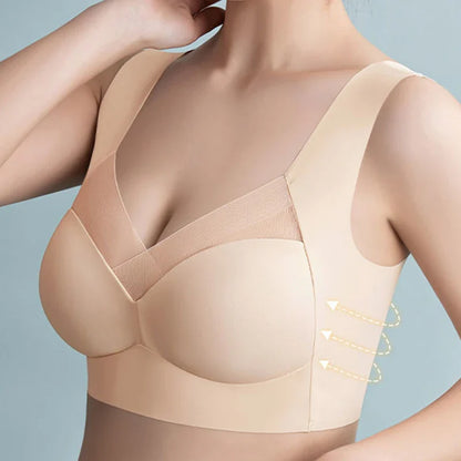 Plus Size Lace Seamless Sports Bra: Backless Lady Brassiere Vest - Shock-Proof Wireless Top for Women, Sizes L-3XL