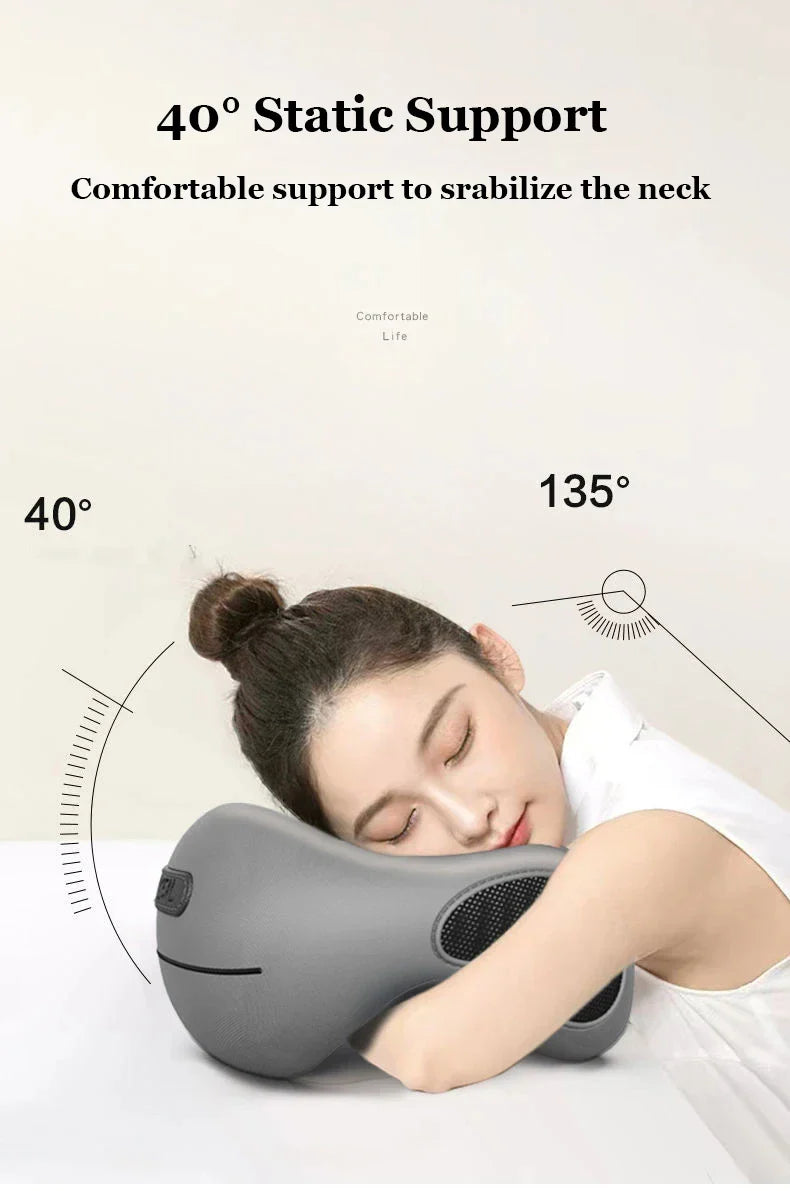 Multifunction U-Shaped Neck Pillow – Soft Slow Rebound Travel Pillow for Sleeping, Cervical Support & Massage