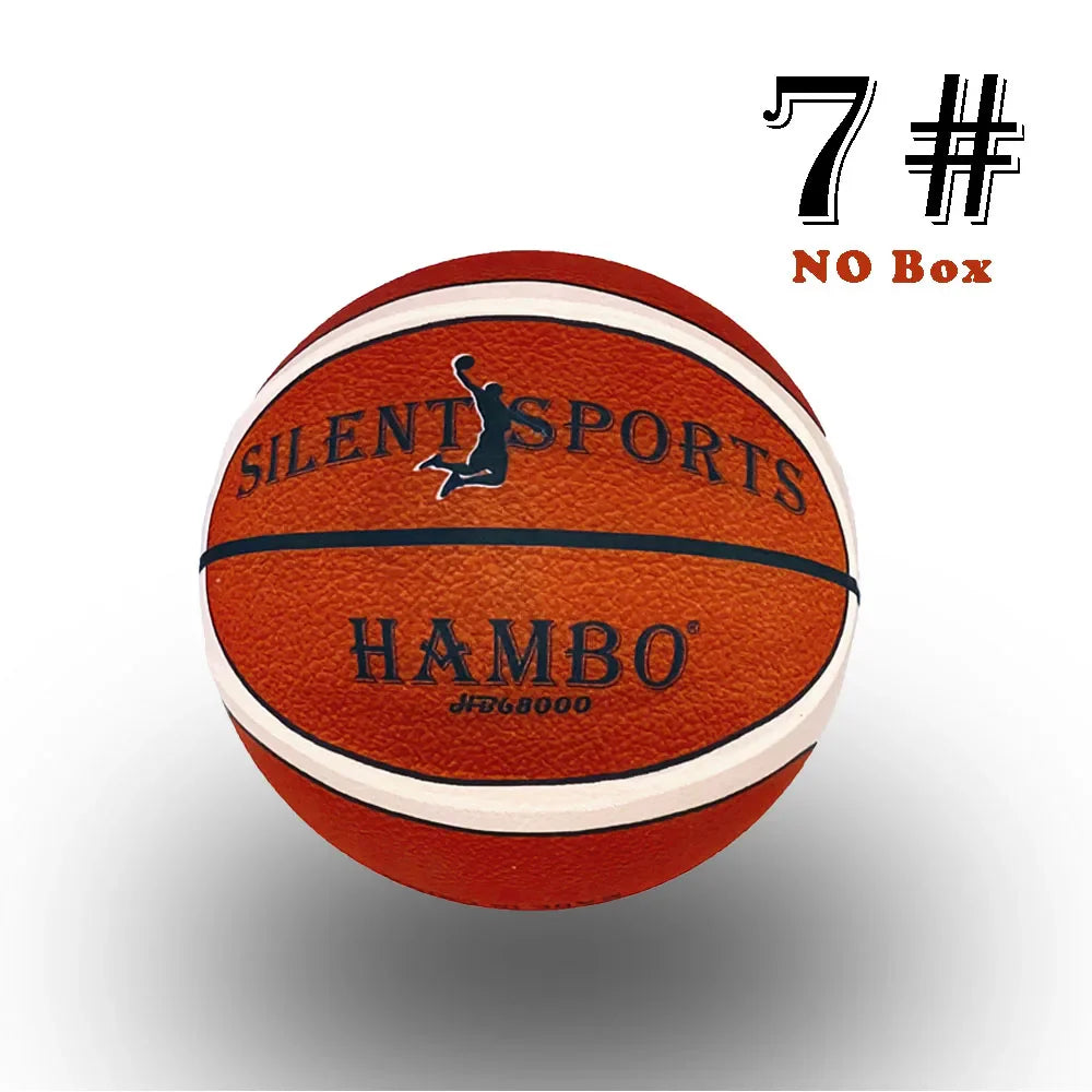Silent Foam Basketball – Size 7/6/5, Indoor Grooved Airless Quiet Dribbling Training Ball Gift