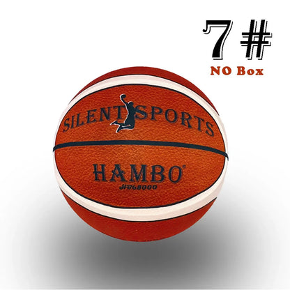 Silent Foam Basketball – Size 7/6/5, Indoor Grooved Airless Quiet Dribbling Training Ball Gift