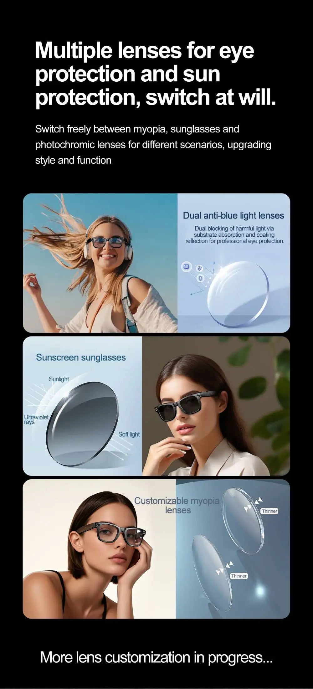 2025 Xiaomi Smart Glasses — AI Interactive Translation & Photography Video Smart Sunglasses for iOS & Android