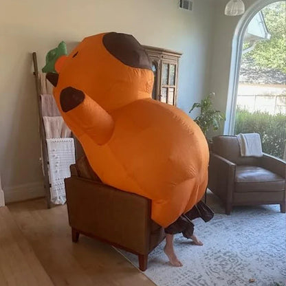 Adult Capybara Inflatable Costume – Cartoon Animal Cosplay Suit for Halloween, Carnival, Performance
