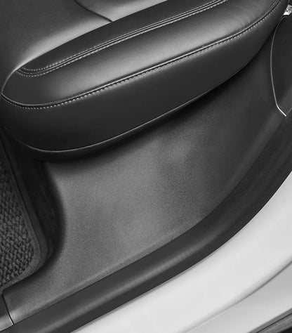 Rear Door Sill Protective Pad for Tesla Model Y – Anti-Kick Threshold Guard Cover Strip, Original Fit Accessories