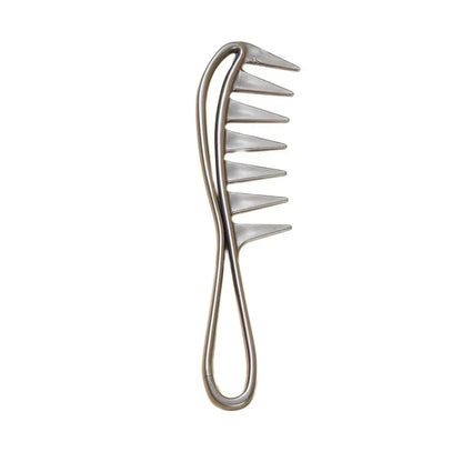 Wide Tooth Shark Plastic Comb for Men - Barber Styling & Hairdressing Tool, Ideal for Clipping, Curling, and Scalp Massage