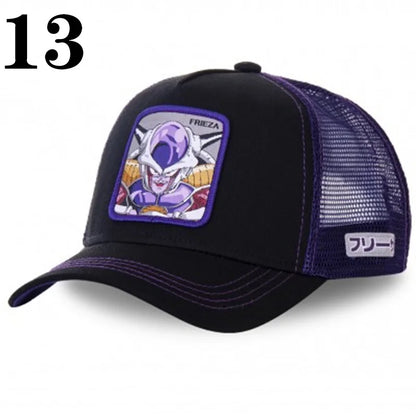 Dragon Ball Anime Baseball Cap - Goku Vegeta Buu Mesh Hip Hop Hat for Summer Casual Wear