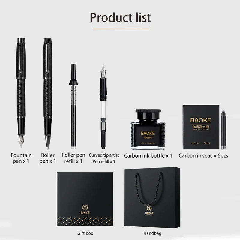 BAOKE T18 Luxury Fountain Pen & Roller Pen Set – Exquisite Gift Set