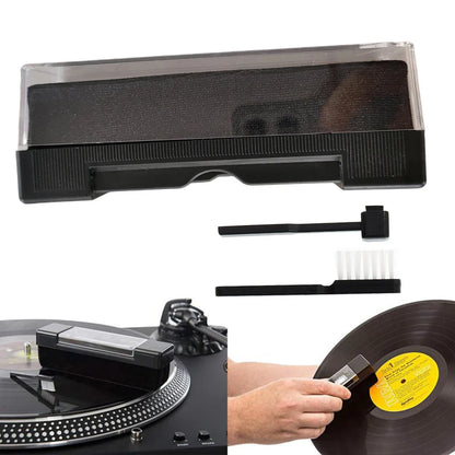 3 Piece Vinyl Record Cleaning Kit - Brush & Dust Remover Set for Turntables