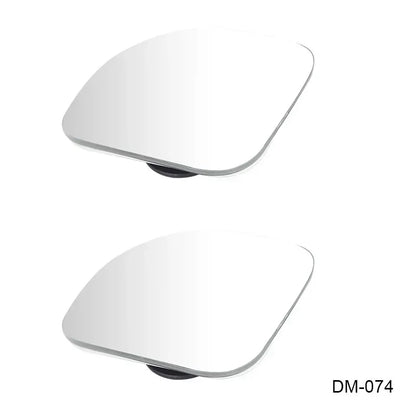 2pcs Car Blind Spot Mirrors - 360° Adjustable HD Wide Angle Frameless Rearview Auxiliary Round Mirrors